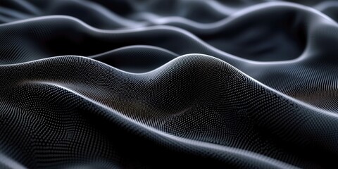 high-tech black surface with smooth lines for industrial design themes.