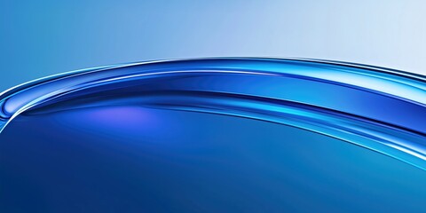 wallpaper of a sleek blue wave design with smooth curves, minimalistic background in gradient blue tones