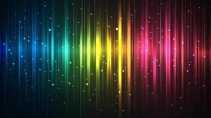 Bright Rainbow Lines Abstract Background