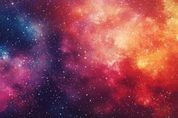 Obraz premium Cosmic Nebula with Stars and Dust