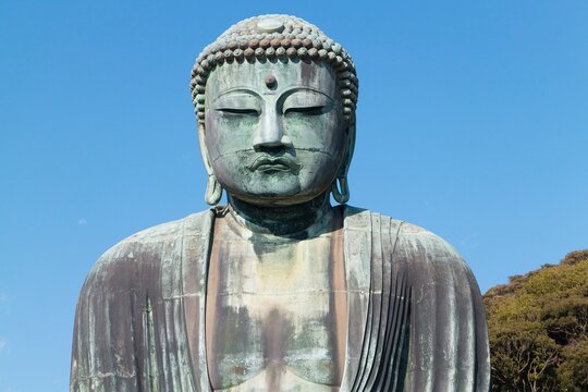 Big Buddha Statue in Kamakura, Japan.