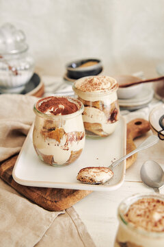Decadent Layered Dessert Closeup