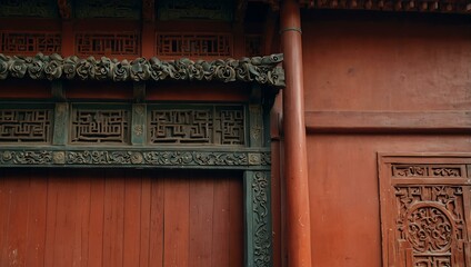 Traditional Chinese architecture details.