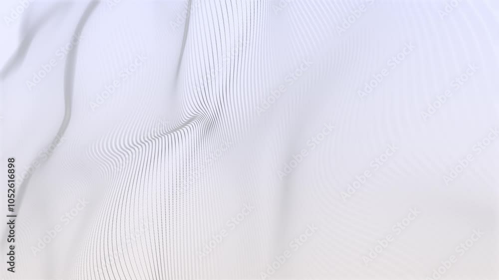Aufkleber an abstract background seamless loop representation of white waves featuring fluid lines and intrica