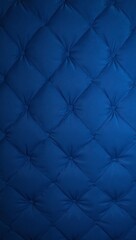 Obraz premium Luxurious royal blue velvet wall with quilted pattern casting fine shadows for a cozy atmosphere