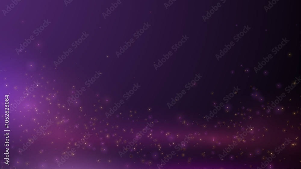 Poster abstract magical festive dark subtle gradient background with bright shimmering light sparkles. chri