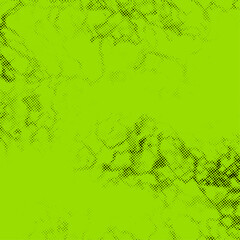 Green background with a polka dot abstract grungy retro pixel pattern. Vector illustration