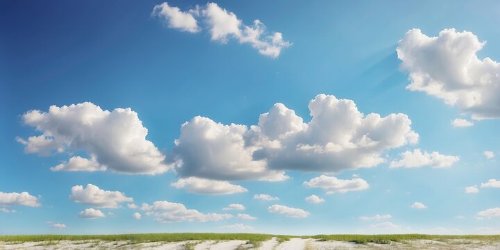 pannoranmic coanstanl panrandise with white sanndy beanch annd cleanr blue skies, bannner formant, copy spance.
