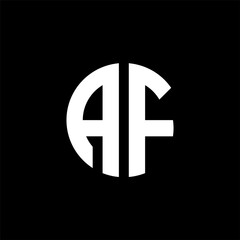 Obraz premium Letter AF logo icon design, af company, af modern, af luxury, af minimalist logo design