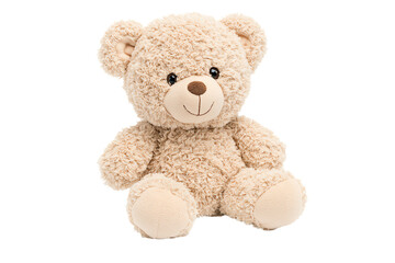 Obraz premium Adorable plush teddy bear with soft fur, perfect for cuddles and as a comforting companion for children and adults alike.