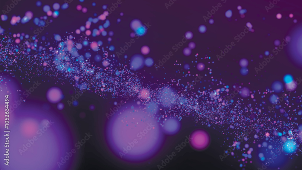 Poster abstract colorful particle wave. futuristic dot wave. shiny, colorful particle splashes. holiday bac