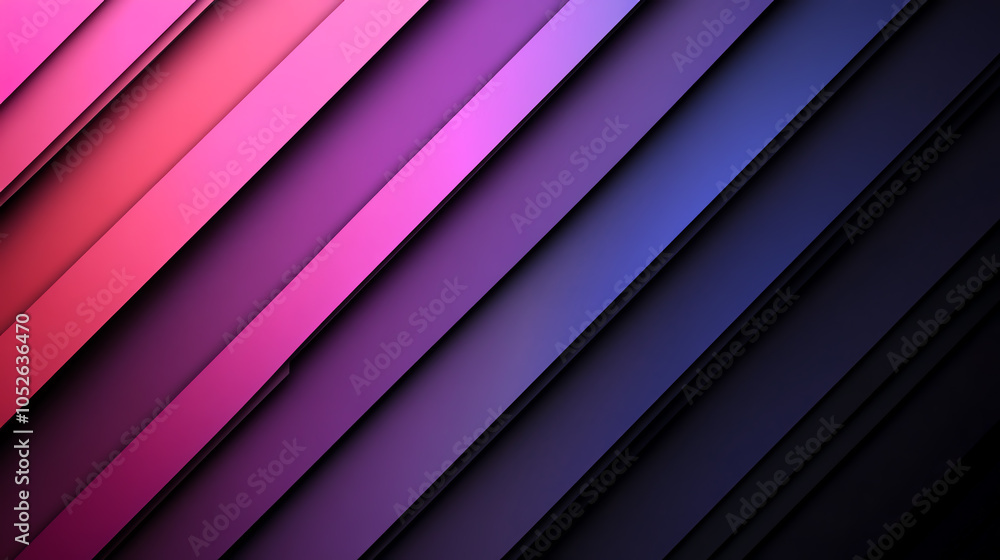 Poster vibrant tech design with dynamic purple and pink gradient lines on a sleek background