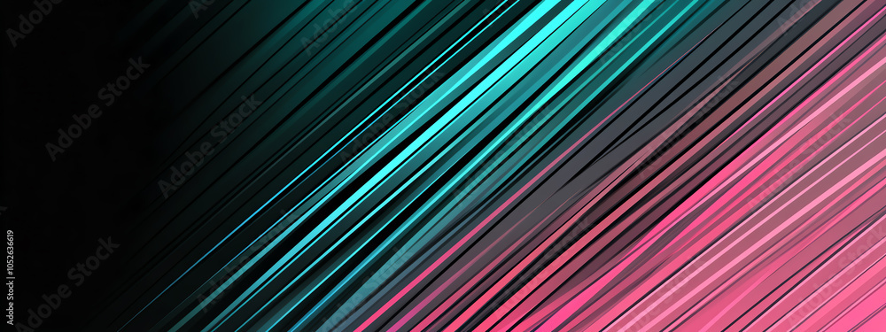 Poster vibrant tech-inspired gradient lines create an electrifying atmosphere in a digital landscape