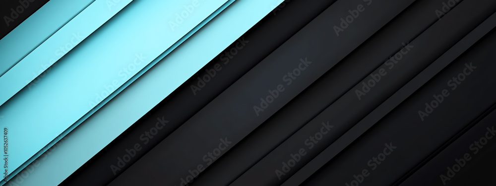 Poster dynamic tech lines and gradients create an abstract backdrop in shades of blue and black