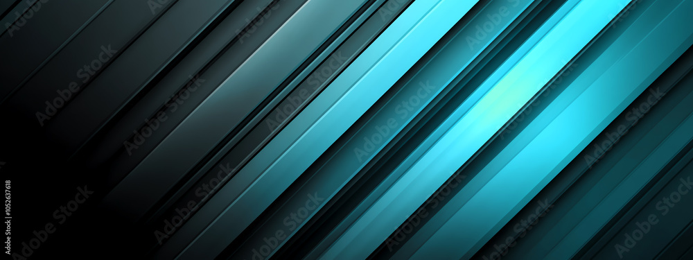 Poster dynamic blue and black gradient lines creating a tech-inspired background for creative projects