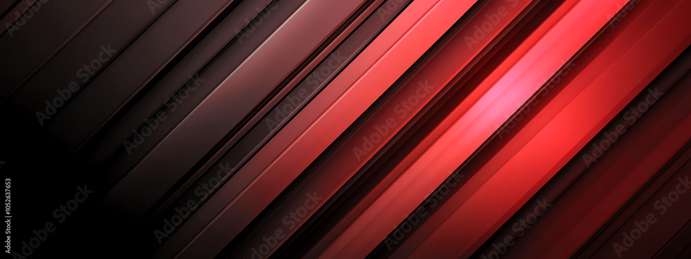 Aufkleber Dynamic Tech-Inspired Gradient Background With Striking Red and Black Lines for Creative Projects