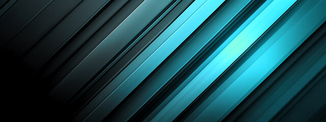 Obraz premium Dynamic Blue and Black Gradient Lines Creating a Tech-Inspired Background for Creative Projects