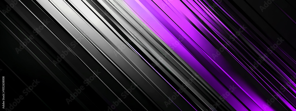 Poster dynamic purple and black tech background with sleek lines creating a futuristic digital aesthetic
