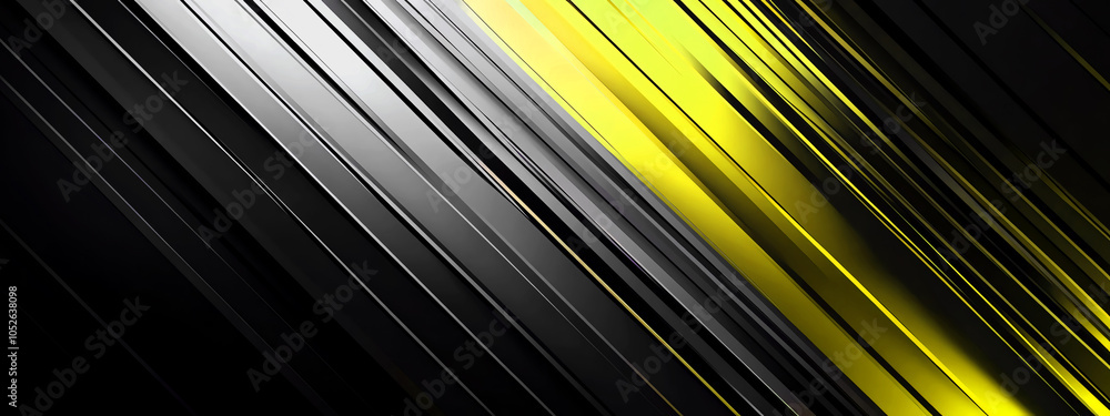 Poster striking abstract tech background blending black and yellow gradients in a dynamic design