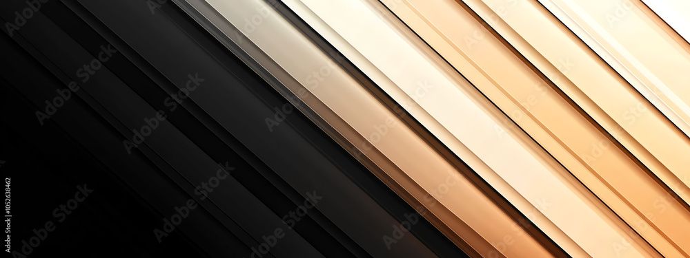 Poster dynamic tech-inspired gradient lines flowing smoothly from deep black to vibrant gold tones