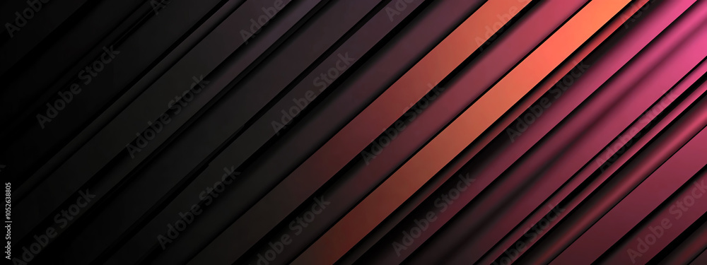 Poster dynamic gradient lines creating a tech-inspired background in vibrant hues at twilight