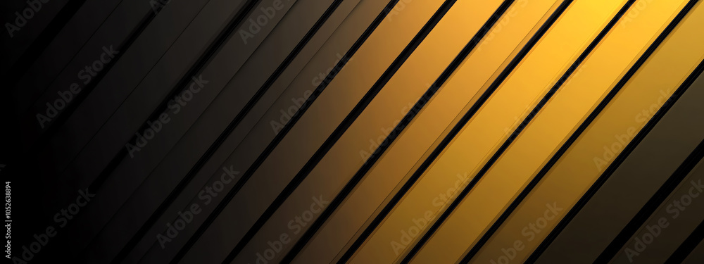 Poster dynamic tech-inspired lines and gradients blending seamlessly into a striking gold and black design