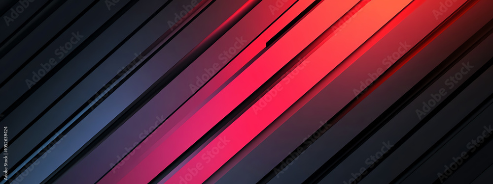 Poster vibrant lines in dynamic gradients create a tech-inspired background for innovative designs
