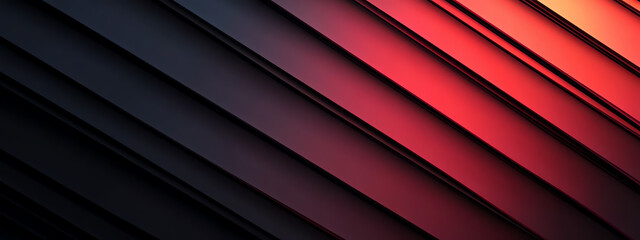 Obraz premium Dynamic Red and Black Tech Lines Creating a Striking Visual Effect in a Modern Digital Landscape