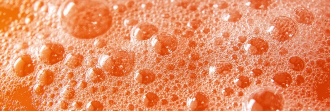 クリーニングおよびデザイン業界向けの鮮やかなオレンジ色のシャボン玉のテクスチャ