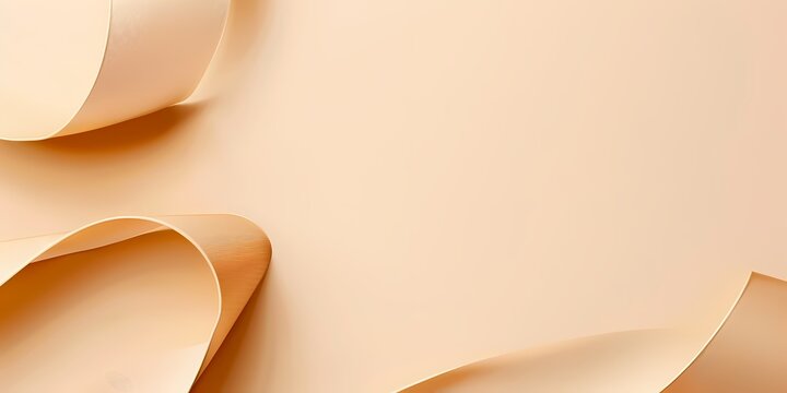 abstract design with smooth beige curves and elegant texture