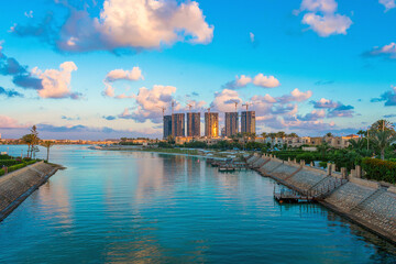 panorama of El Alamein Towers