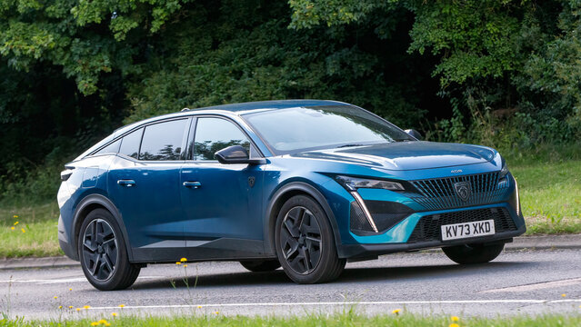 2023, blue, PEUGEOT 408 GT