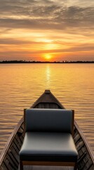 Obraz premium Enjoy a tranquil moment from the deck of a pristine yacht, gazing at the endless blue ocean and scenic coastline