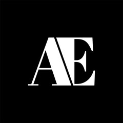 Letter AE logo icon design, modern, luxury, timeless, minimalist design