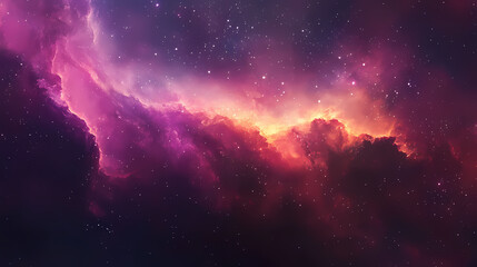 Abstract space galaxy milky way nebula background.generative ai. Galactic Nebula. Illustration