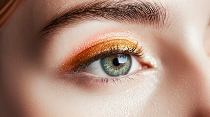 Obraz premium Eyeshadows for woman. Close up portrait.