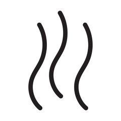 Smoke steam icon. logo, flat style Smoke steam vector illustration.