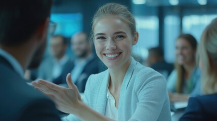 Fototapeta premium Business Professional Woman in Meeting