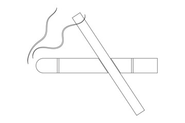 No smoking icon. flat style No smoking vector illustration.