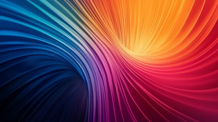 Vibrant Abstract Wave Pattern with Gradient Colors