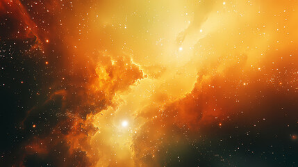 Naklejka premium Cosmic nebula, vibrant stars, galactic landscape. Galactic Nebula. Illustration