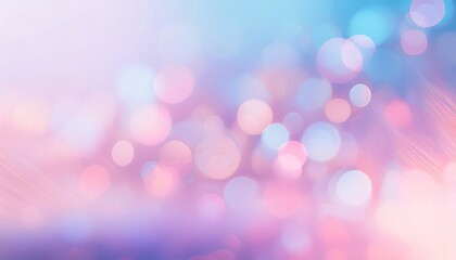 Fototapeta premium Soft glowing circles of light cast a dreamy, romantic atmosphere in pink, purple, and blue hues