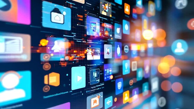Digital Media Streaming Video Concepts in Virtual Space