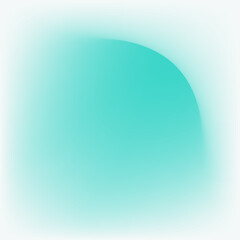 Abstract turquoise Spot with blur and gradient. Abstract turquoise shape. A trending object for the design of posters, banners and promotional