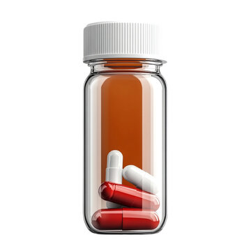 recommend clip art: Medicine Capsule Bottle on transparent background