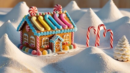 Gingerbread houses and festive treats
