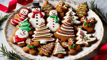 Gingerbread houses and festive treats