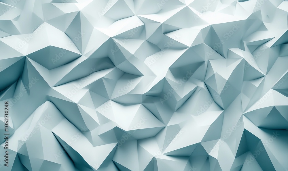 Aufkleber abstract background of triangular patterns in sky blue colors. low poly wallpaper