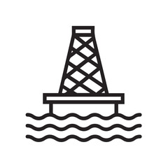 Oil icon symbol vector image Illustration