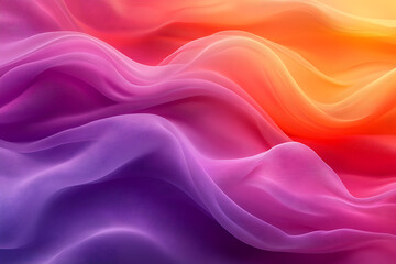Fototapeta premium Abstract gradient background with warm sunset-inspired shades of orange, pink, and purple, blending seamlessly with smooth, flowing transitions for a soft, calming effect. 